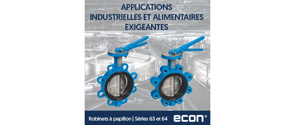 Robinets à papillon Econ® séries 63 et 64