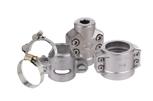 gamme de ferules et collier pour tuyaux industriels