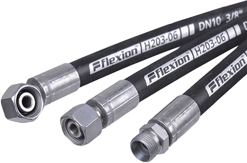 3 flexibles hydrauliques flexion