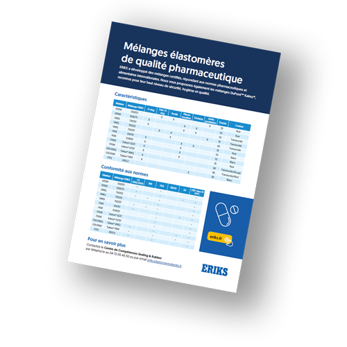 Fiche info mélanges élastomères de qualité pharma