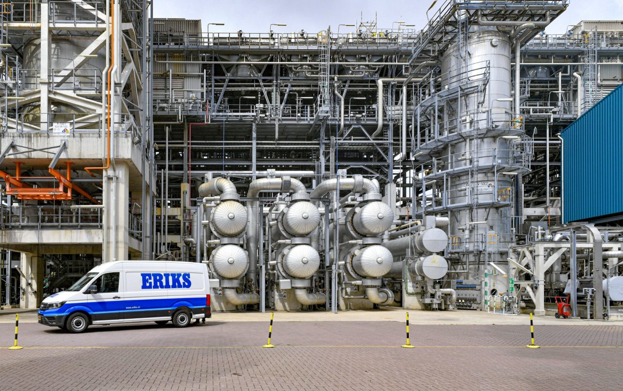 Van on location ERIKS van at client chemical plant